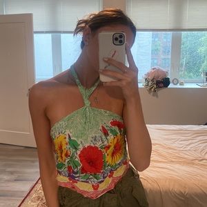 NWOT Urban Outfitters Topical Halter Tank Top